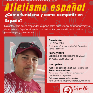 Inscripción Conferencia Atletismo Español
